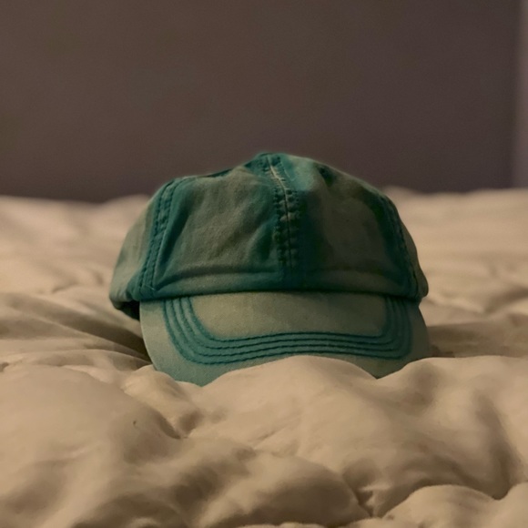 Cyan Blue Dyed Dad Hat - Picture 1 of 3
